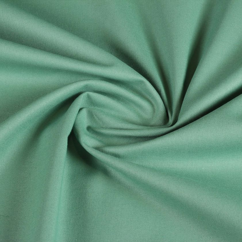 Woven cotton fabric old green
