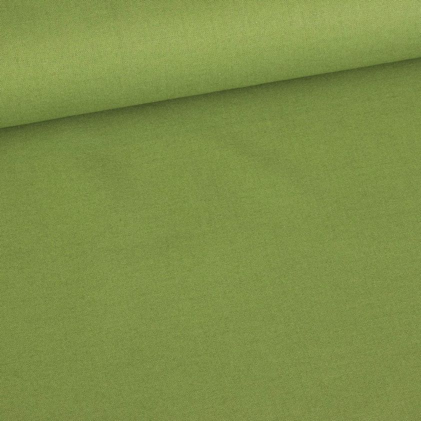Woven cotton fabric kiwi green