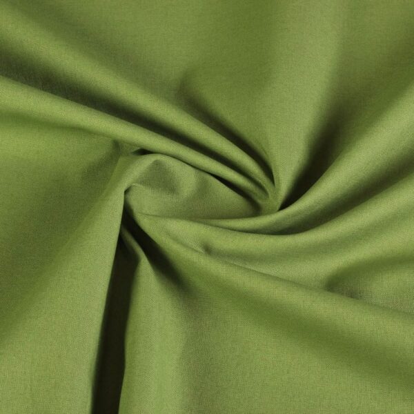 Woven cotton fabric kiwi green