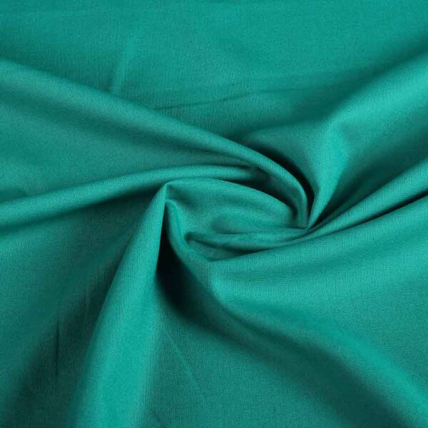 Woven cotton fabric petrol