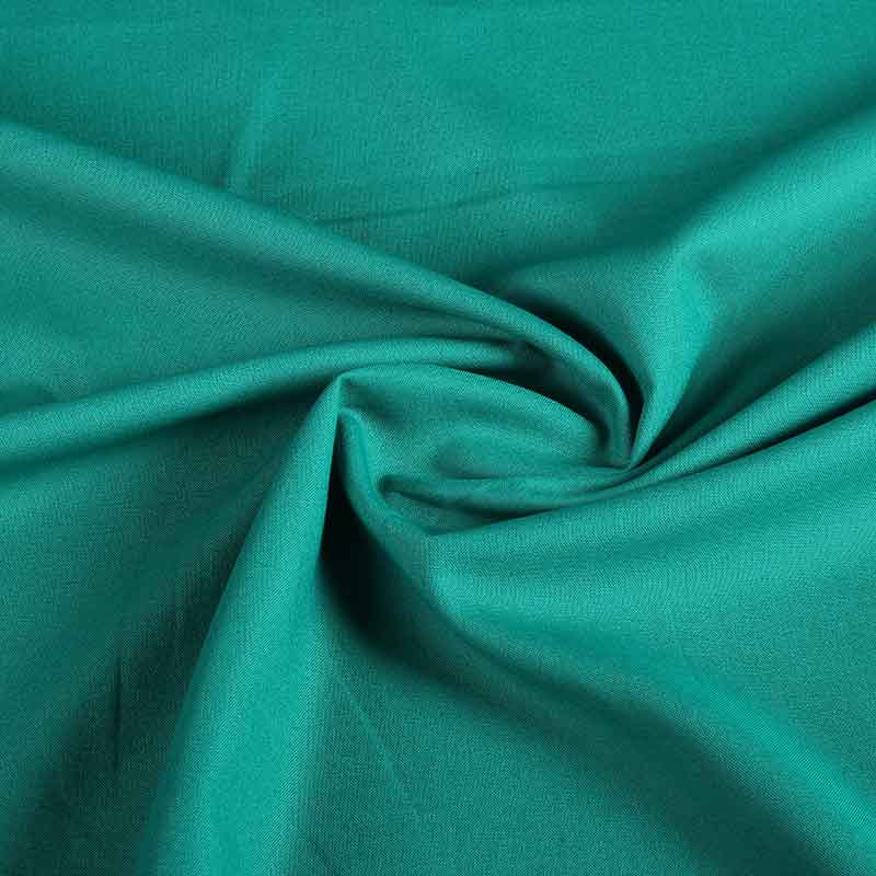 Woven cotton fabric petrol