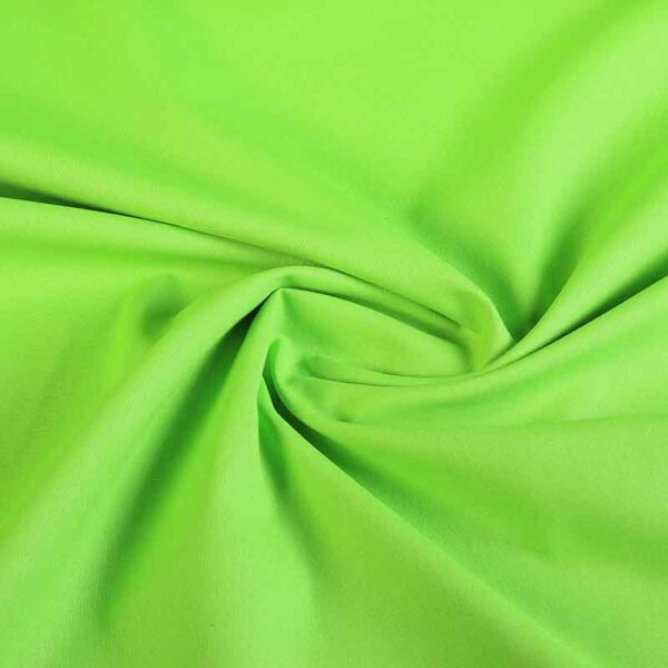 Woven cotton fabric lime