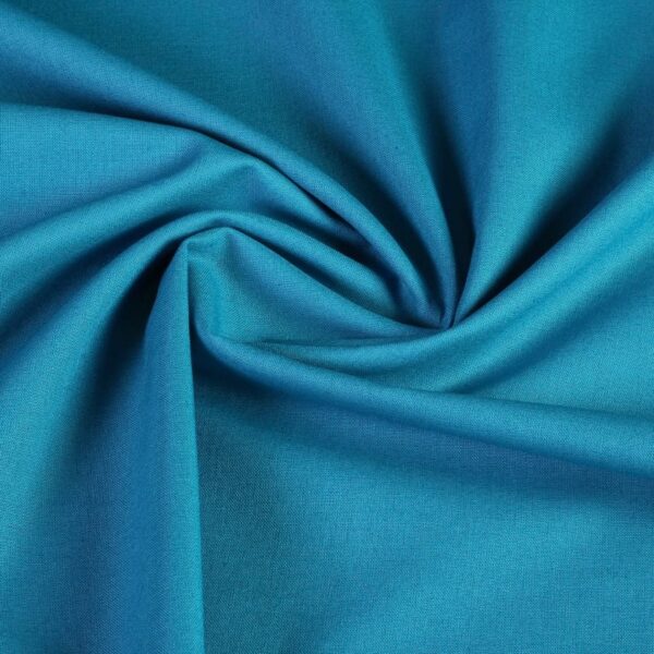 Woven cotton fabric light teal