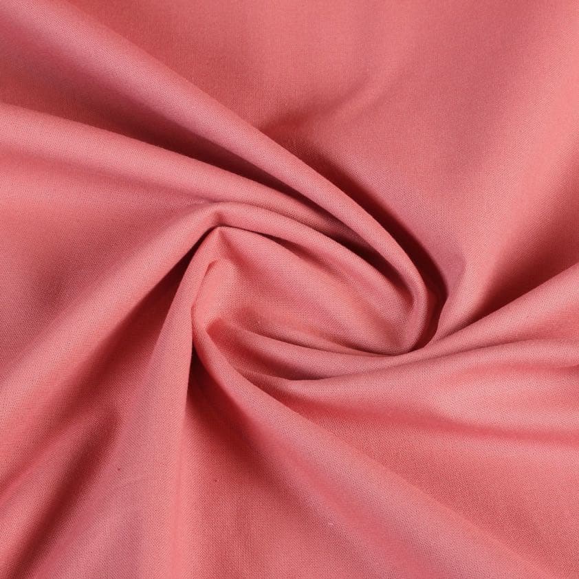 Woven cotton fabric dusty rose