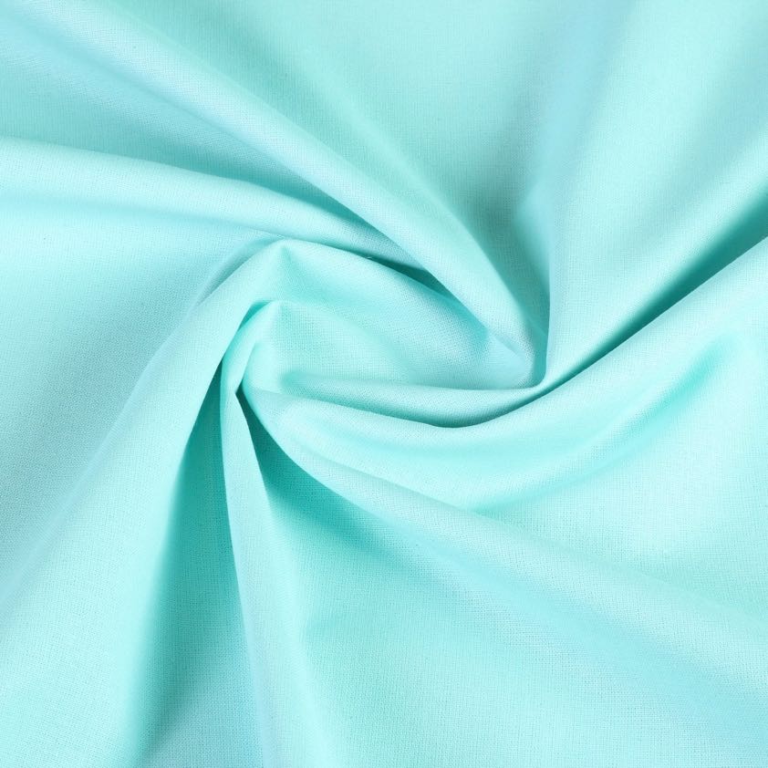 Woven cotton fabric mint