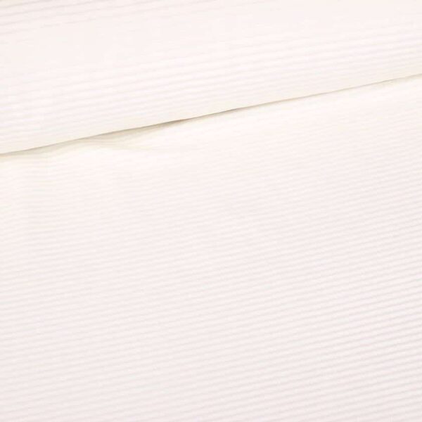 Tricot fabric rib cord ecru