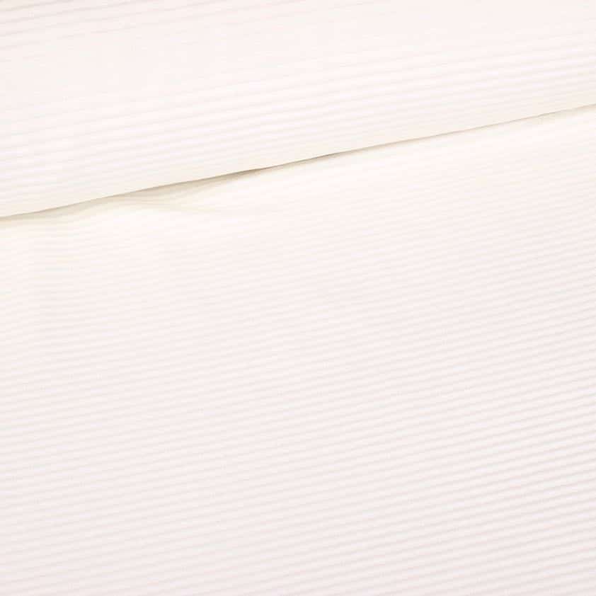 Tricot fabric rib cord ecru