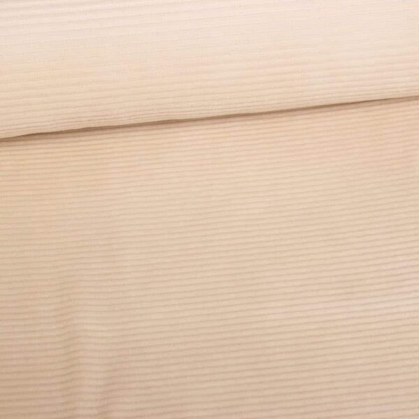 Tricot fabric Rib Cord Stretch beige