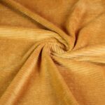 Tricot stof rib cord oker