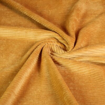 Tricot rib cord fabric ochre