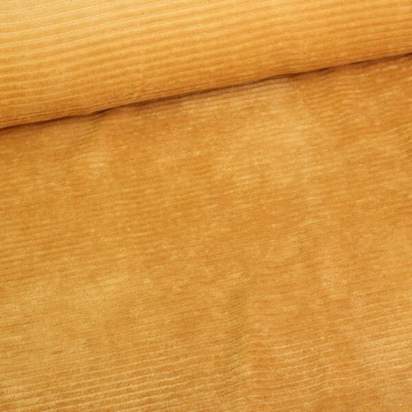 Tricot rib cord fabric ochre