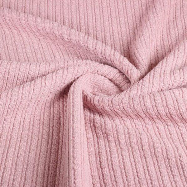 Fantasie rib fabric wool light old rose