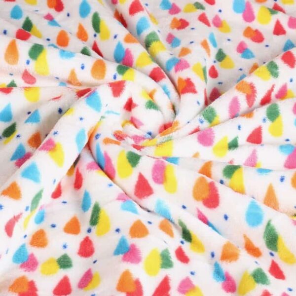 Wellness fleece printed ice cream white