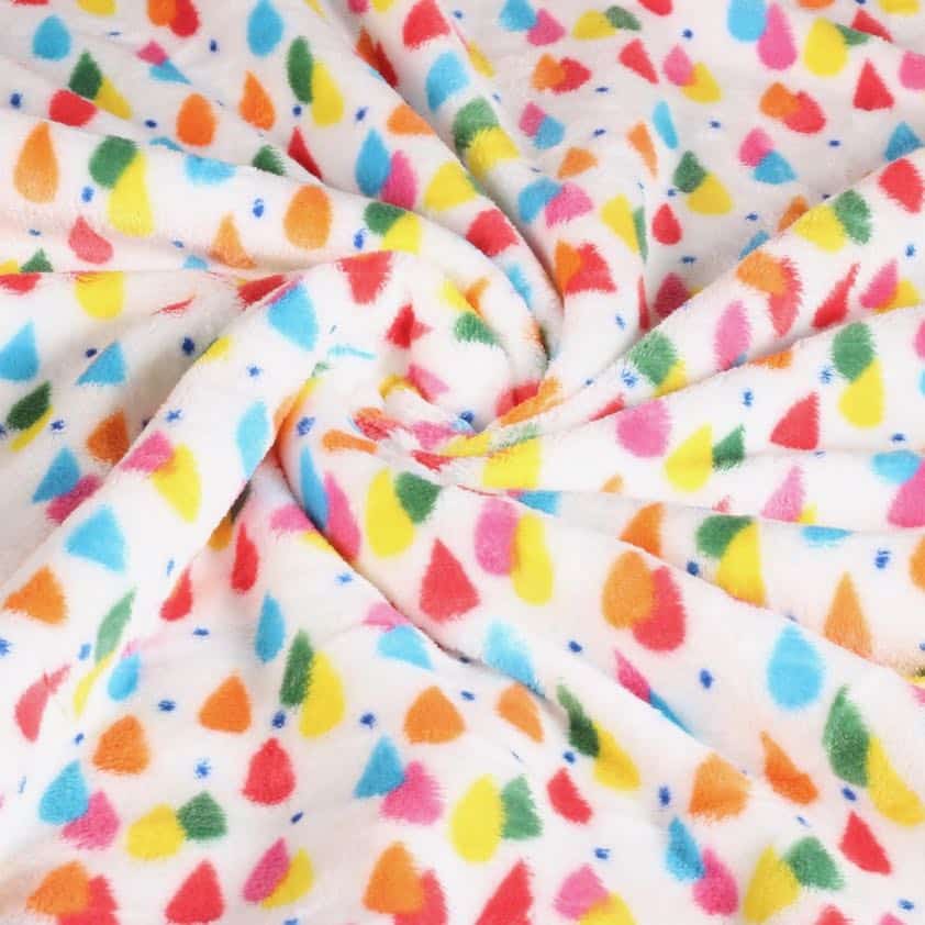 Wellness fleece printed ice cream white