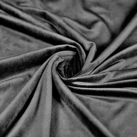 Minky fleece fabric black