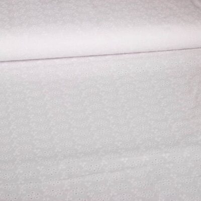 Swiss Broderie diamond white