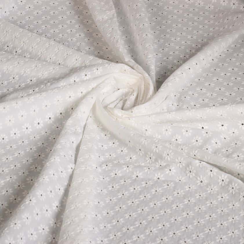 Broderie fabric off white/ecru