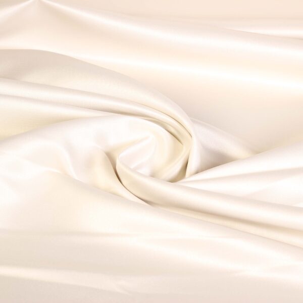 Bridal satin deluxe matt ecru