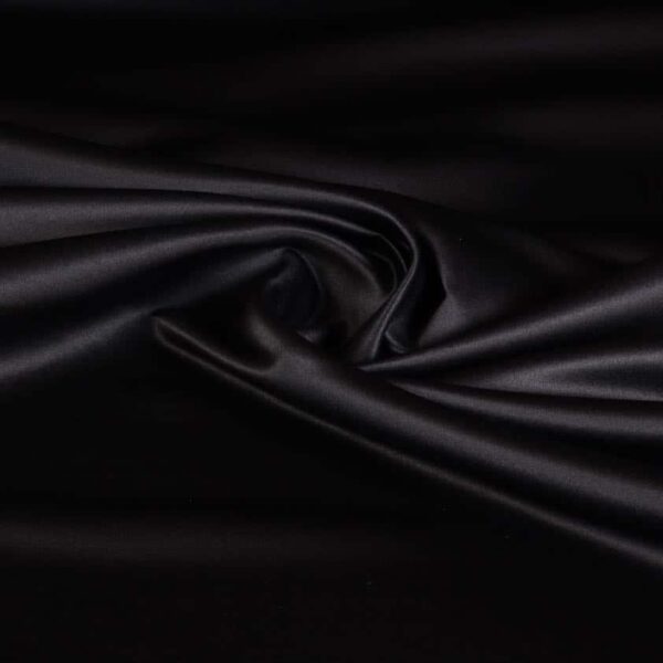 Bridal satin deluxe matt black