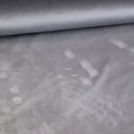 Minky fleece stof licht grijs