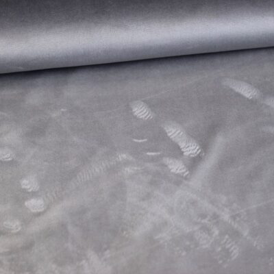 Minky fleece fabric light grey