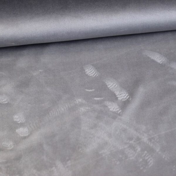 Minky fleece fabric light grey