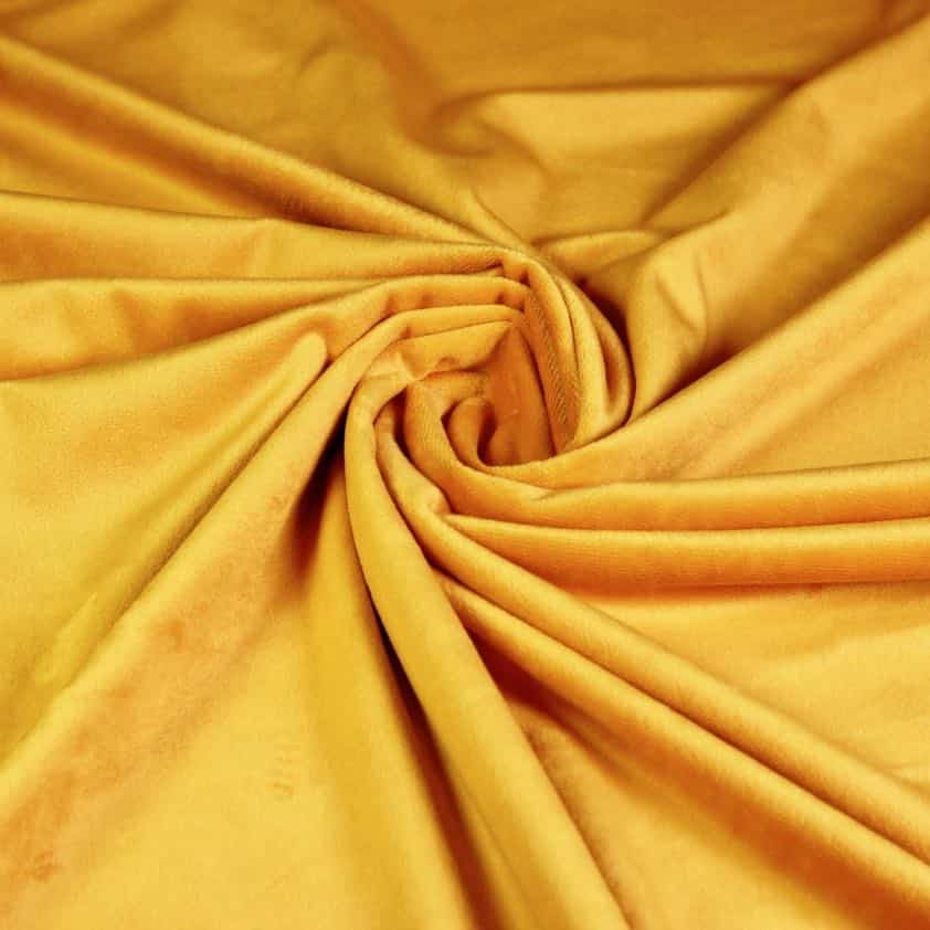 Minky fleece fabric ocker