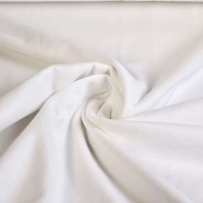 Molton fabric white