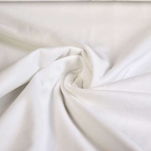 Molton fabric white