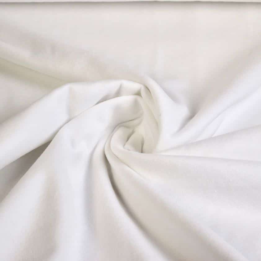 Molton fabric white