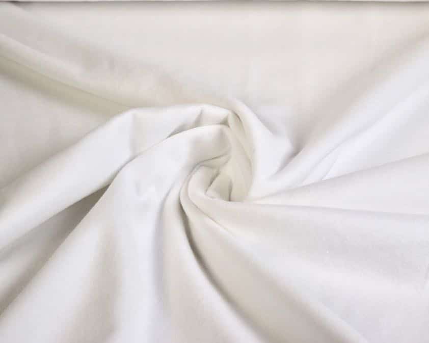 Molton fabric white