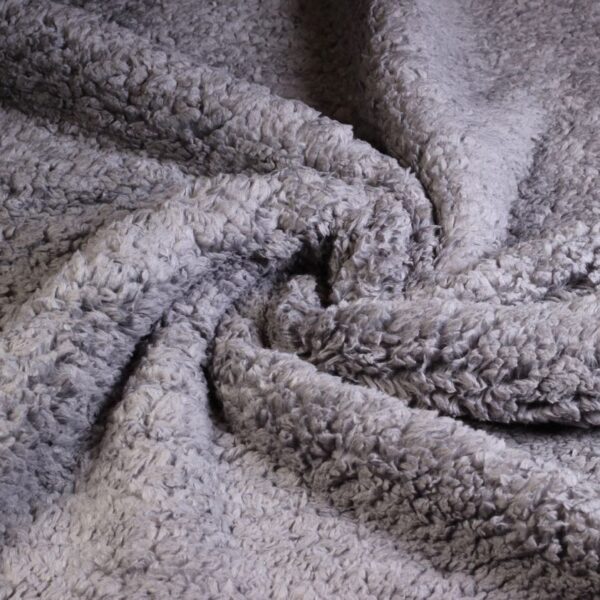 Borg Teddy fabric grey