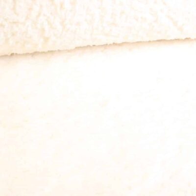 Borg teddy fabric off white