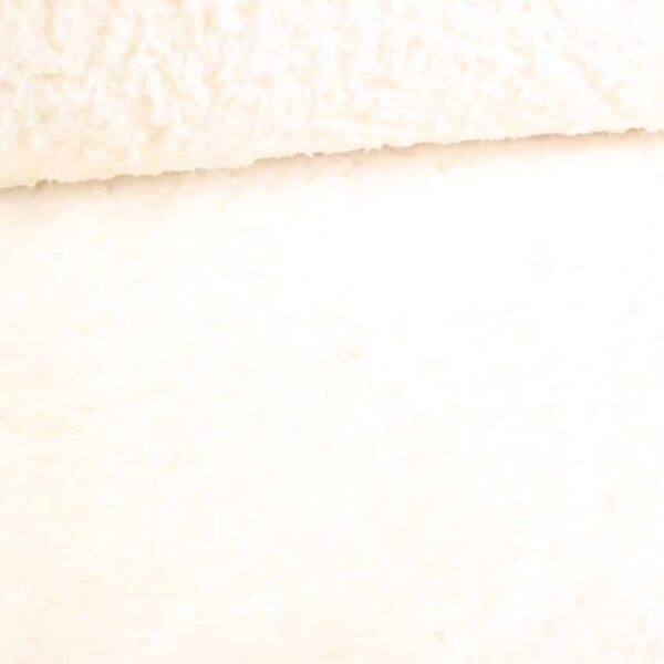 Borg teddy fabric off white