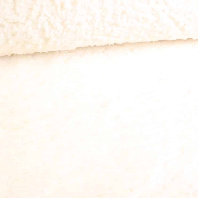 Borg teddy fabric off white
