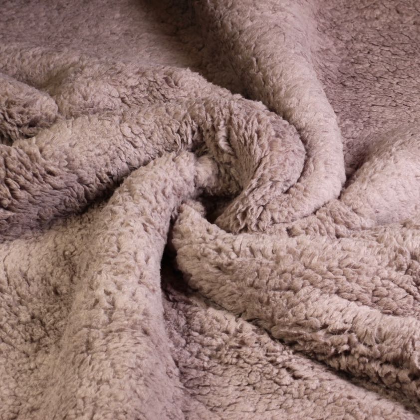 Borg Teddy fabric taupe
