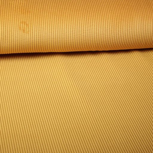 Corduroy fabric ochre