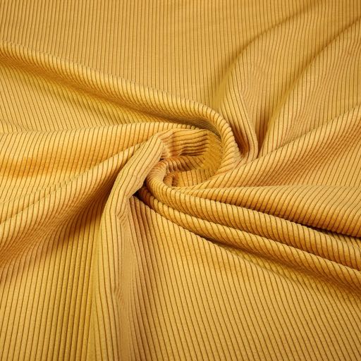 Corduroy fabric ochre