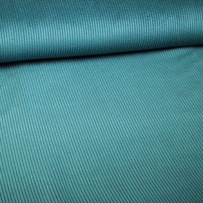Corduroy fabric petrol