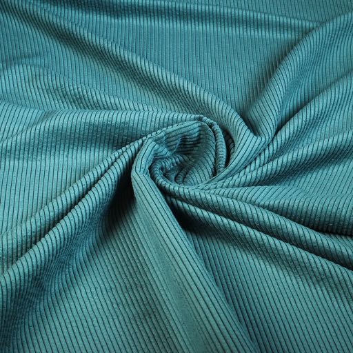 Corduroy fabric petrol