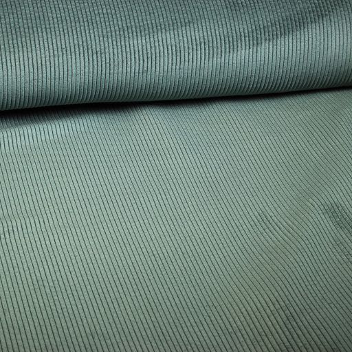 Corduroy fabric dark green