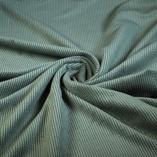 Corduroy fabric dark green
