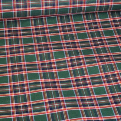 Tartan fabric green