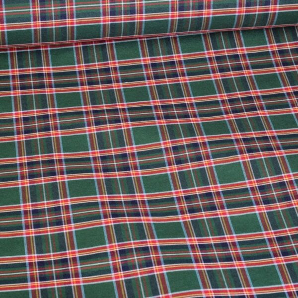 Tartan fabric green