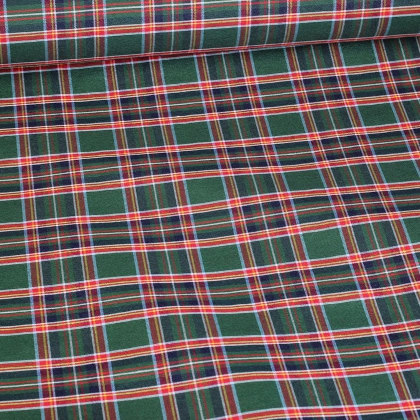 Tartan fabric green