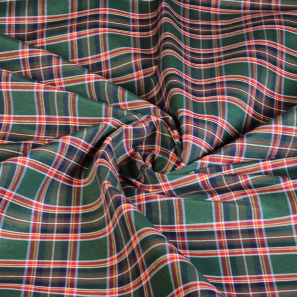 Tartan fabric green