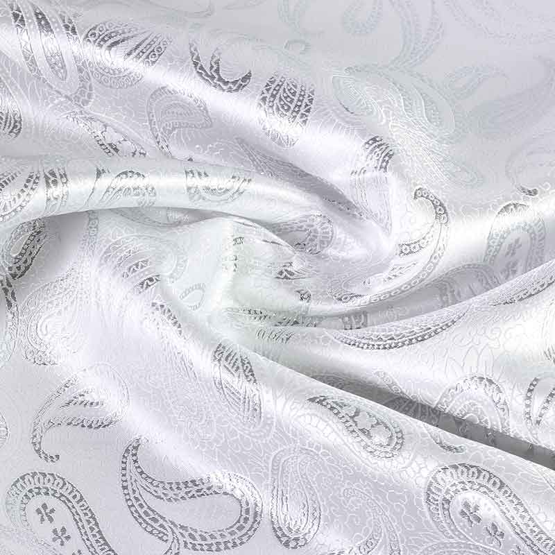 Jacquard paisley silver