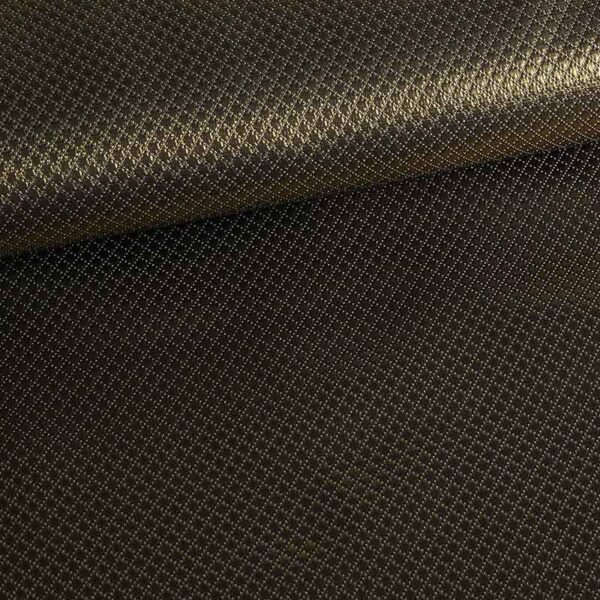Jacquard mini check metallic black/gold