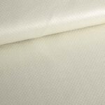 Jacquard mini ruit metallic ecru/zilver