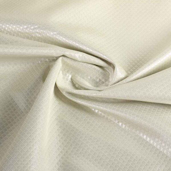 Jacquard mini check metallic ecru/silver